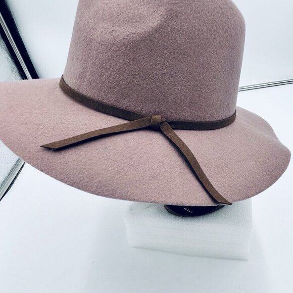 NWOT HOUSE OF HARLOW 1960 Mauve Purple Wool Felt Fedora Pinch Hat, One Size - Picture 4 of 8